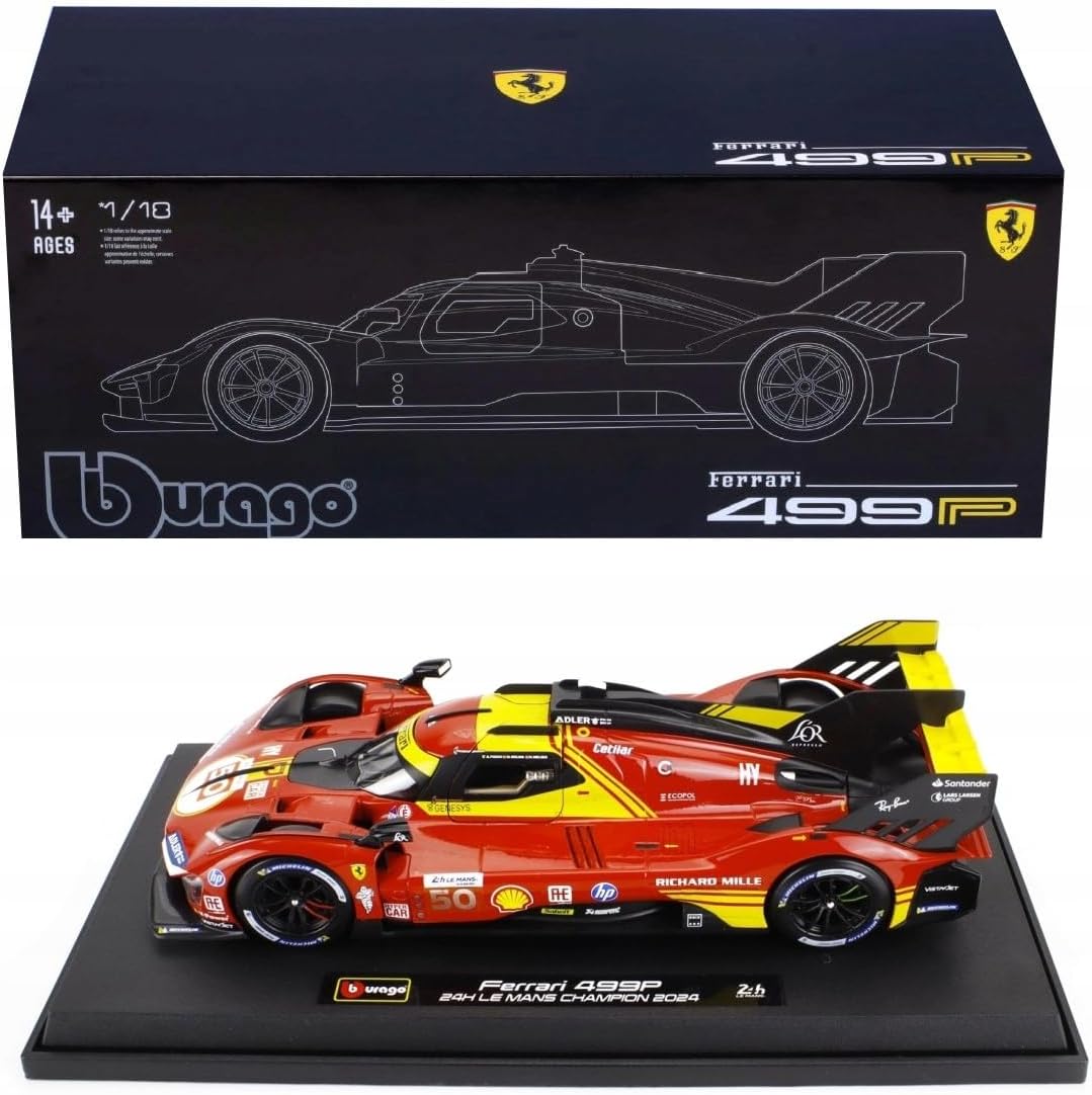Bburago 1:18 Ferrari 499P #50 - 24h Le Mans Winnter (Hard Case) | Signature