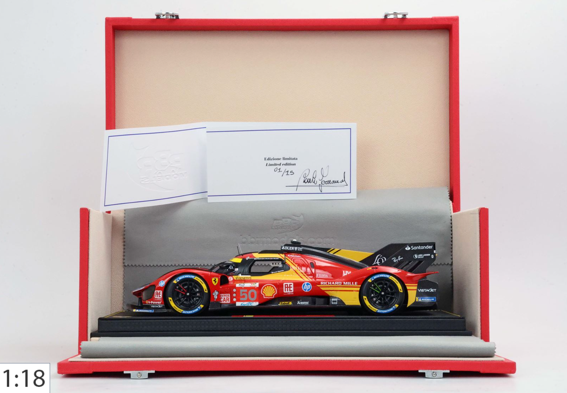 BBR 1:18 Ferrari 499P #50 - 24h Le Mans Winnter (Special Pack) | PRE ORDER